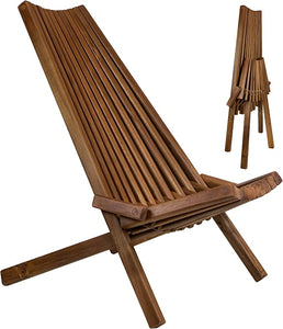 OUTDOORFURNI Tamarack Folding Wooden  Chair