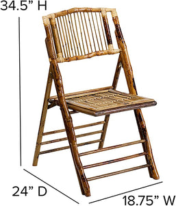 OUTDOORFURNI Set of 4 Rattan Folding Chair