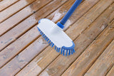 OUTDOORFURNI Deck Scrub Brush with Long Handle 48 Inches